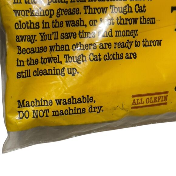 Tough Cat Extra Durable Cleaning Cloths 5 Reusable 1980 Vintage New Old Stock - Picture 6 of 8